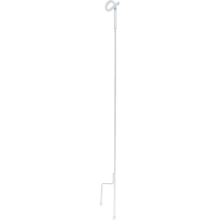 Stĺpik PIGTAIL, pružná oceľ, biely, L 105 cm, 30 Kus Horizont 