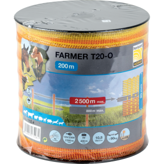 Páska vodivá, Farmer T20-O, L 200 m, B 20 mm, žltá-oranžová Horizont 